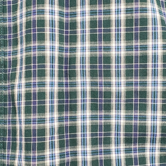 Chaps plaid long sleeve button up shirt size medium - Picture 5 of 9